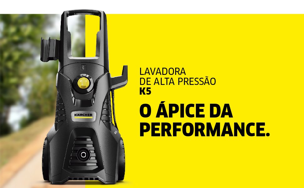 Lavadora de Alta Pressão Kärcher K5 motor a indução 2.100 PSI/Libras 360 L/h 1.900 W com lança turbo e lança leque